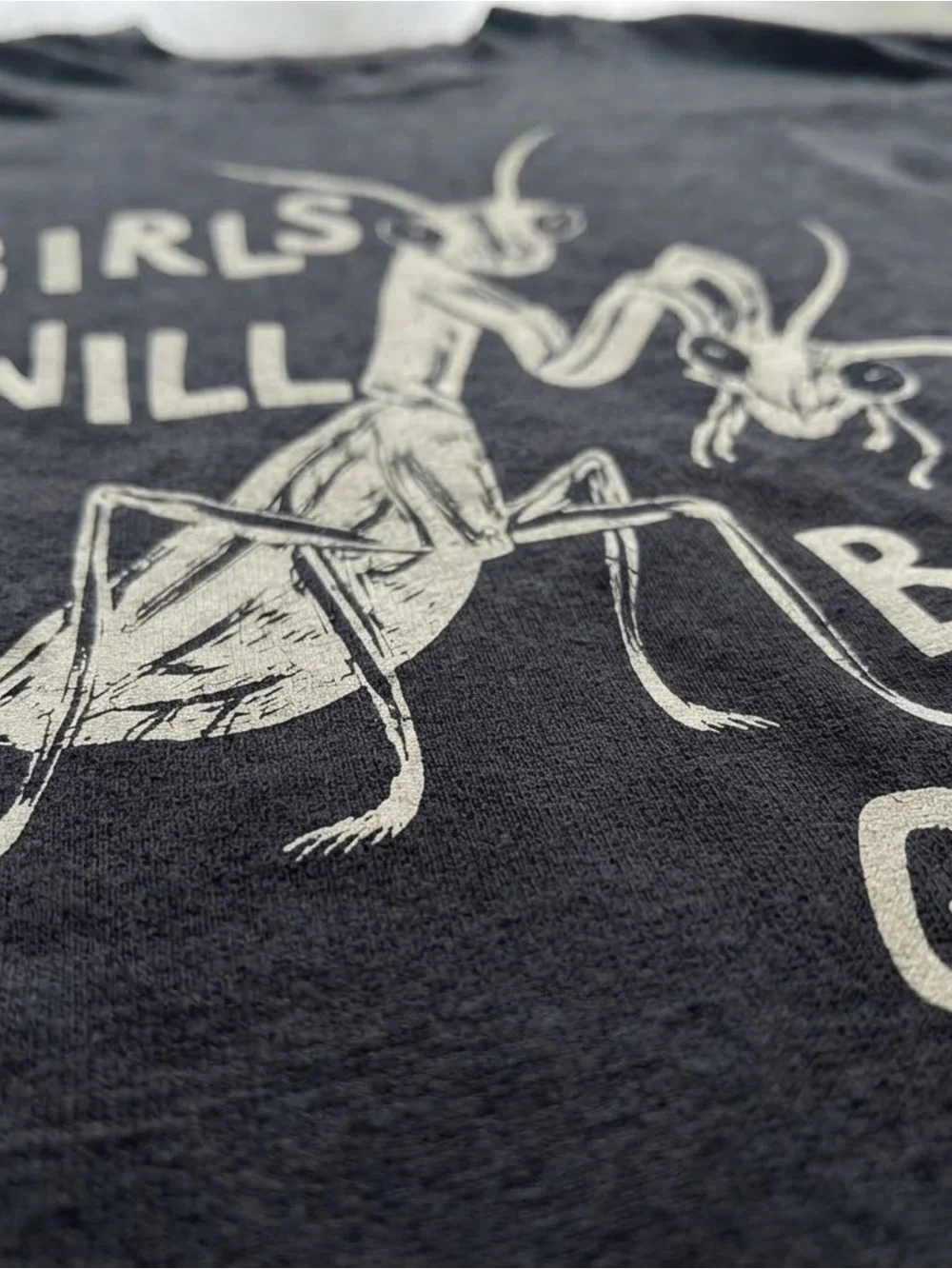 Girls Will Be Girls Black Graphic Tee - Unbranded